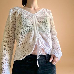 Knit cinch sweater